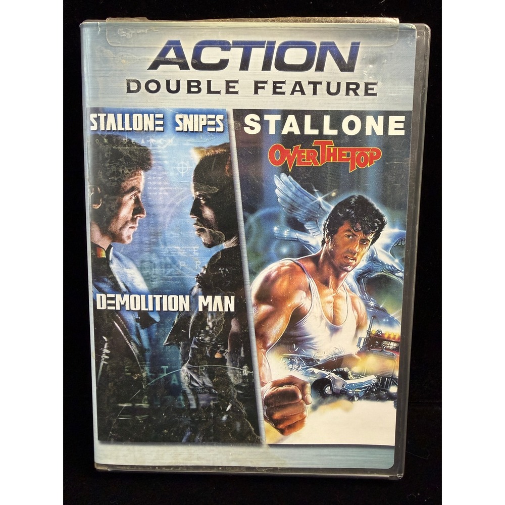 Action Double Feature Demolition Man Over The Top DVD Stallone Snipes - 2-Movies